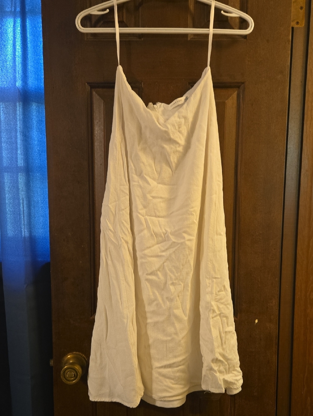 Altar'd State Cream Strapless Maxi Dress